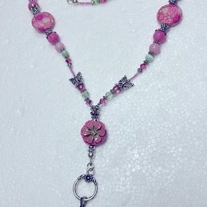 NEW LANYARD PINK BLOOMS